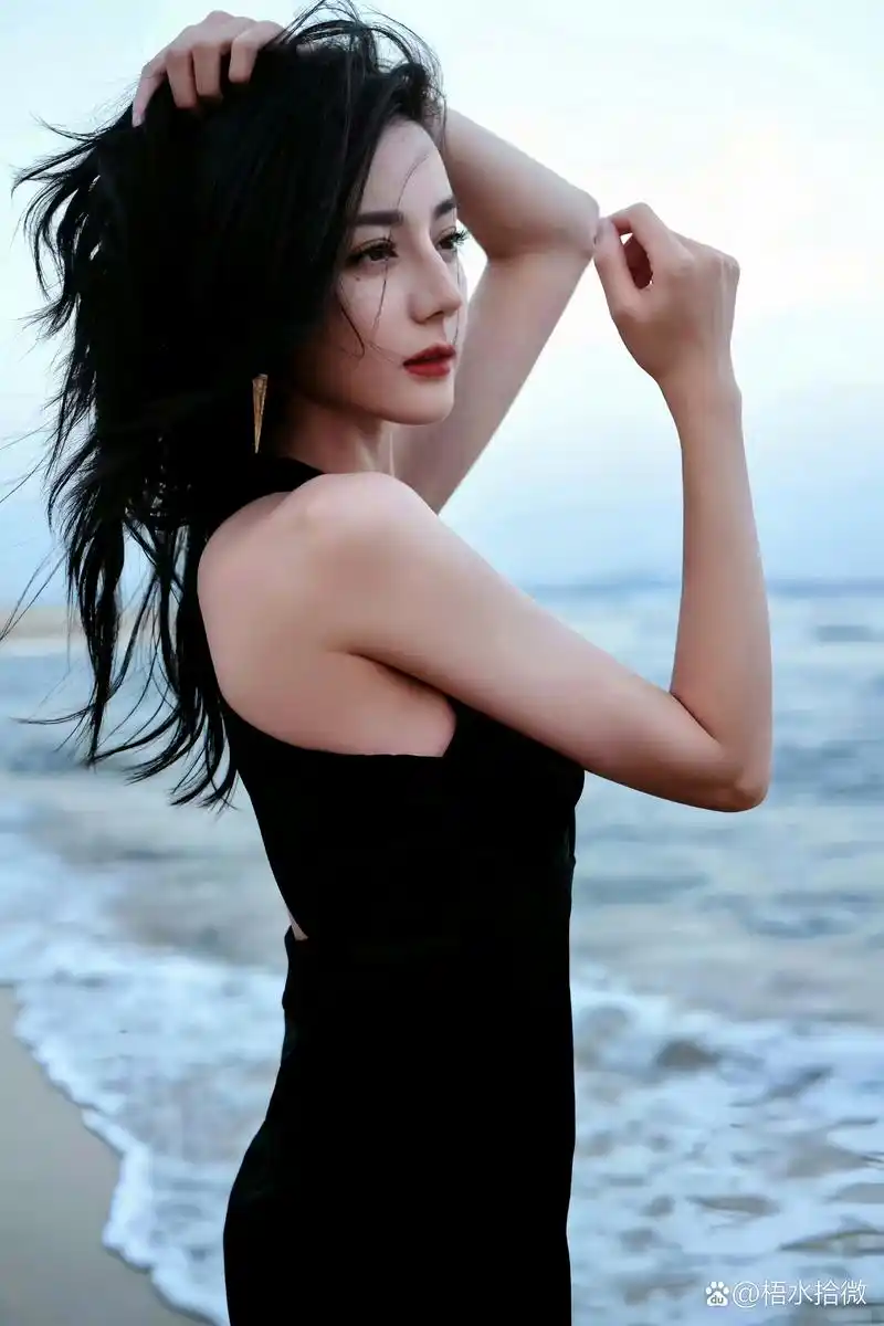 96迪丽热巴,海边大片美照78,安利一波77  98 海风拂面,那一刻