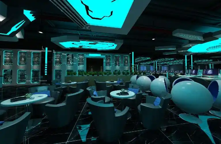 上海260平米电竞俱乐部装修设计效果图案例