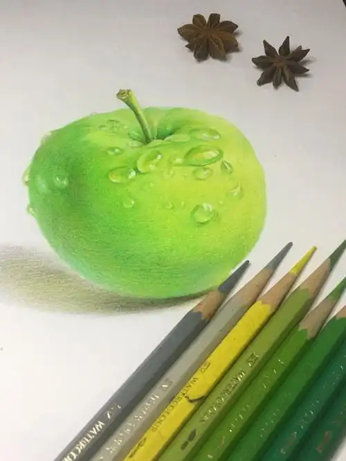 画画苹果步骤分享图文与视频那种刚喜欢