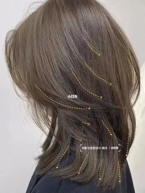 女生中发减龄蓬松锁骨发免打理必备初恋头空