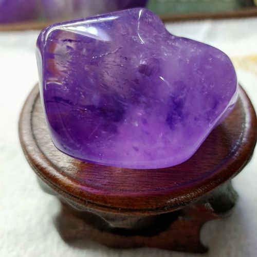 天然巴西紫水晶原石真东海水晶裸石摆件装饰净化能量疗愈居家收藏