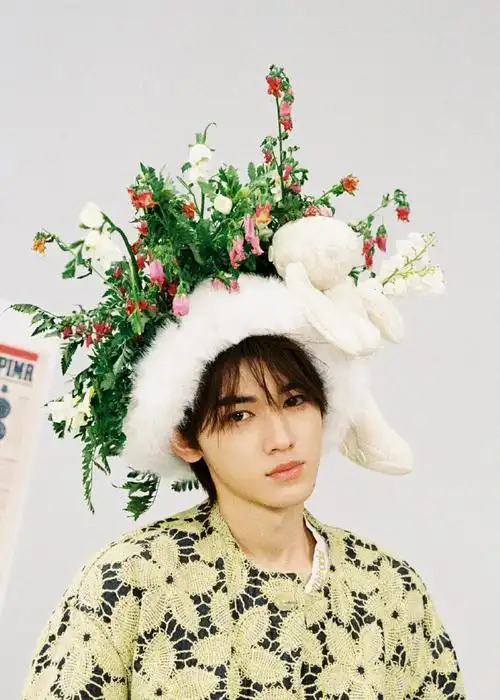 宋亚轩簪花毛绒帽