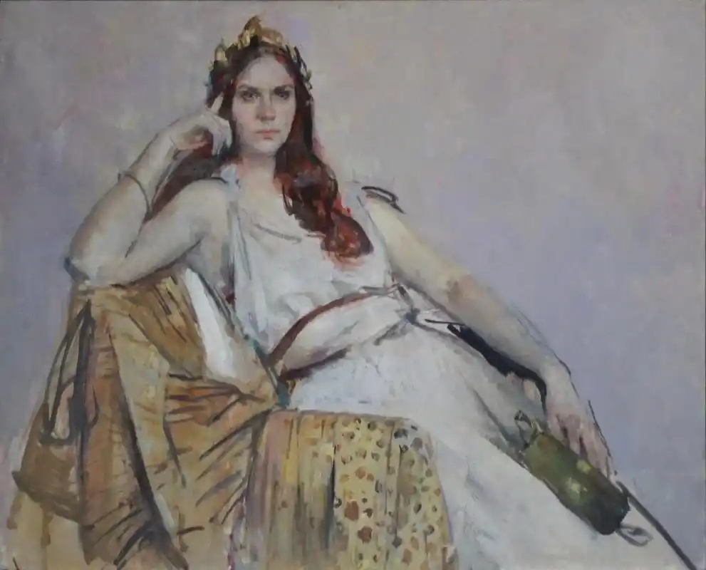 列宾美院油画作品.情不知所起,一往而深,生者可以死,死者可以 - 抖音