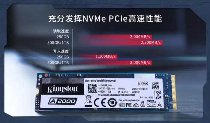 金士顿a2000闪速出击 京东预售全面开启