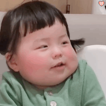 萌娃丸子妹表情包动图