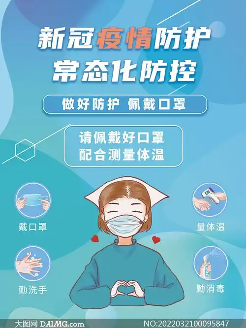 新冠疫情常态化防控宣传海报模板_大图网图片素材