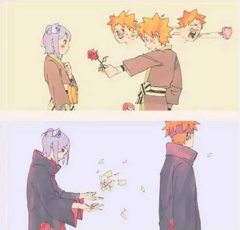 弥彦和小南~ #火影忍者