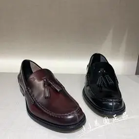 jj美国正品tods 托德斯 男士两色流苏休闲皮鞋 xxm26c0cp60akt