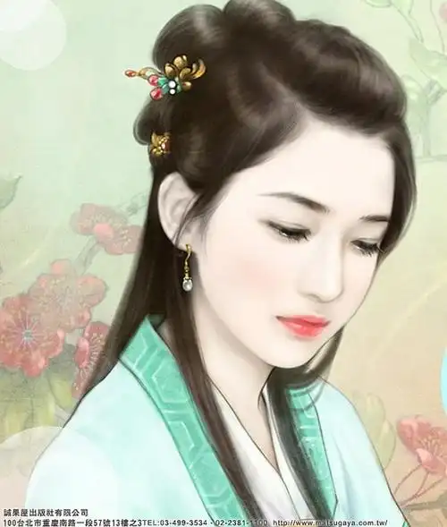 手绘古典美女二