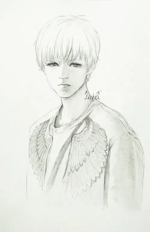 王俊凯简笔画卡通古装