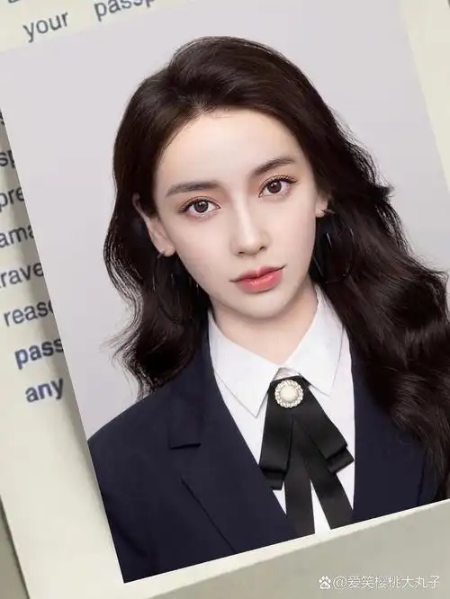 ps证件照# #angelababy# #angelababy# #女明星# #证件照# #杨颖