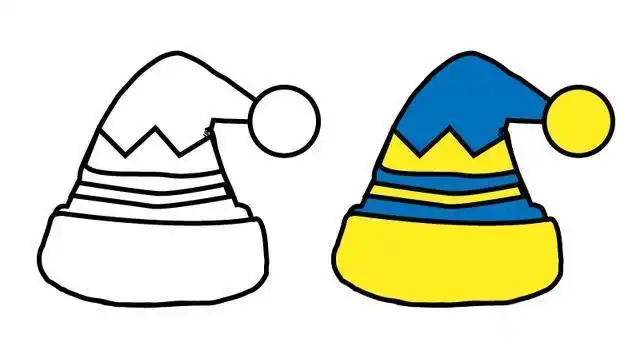 小班帽子简笔画