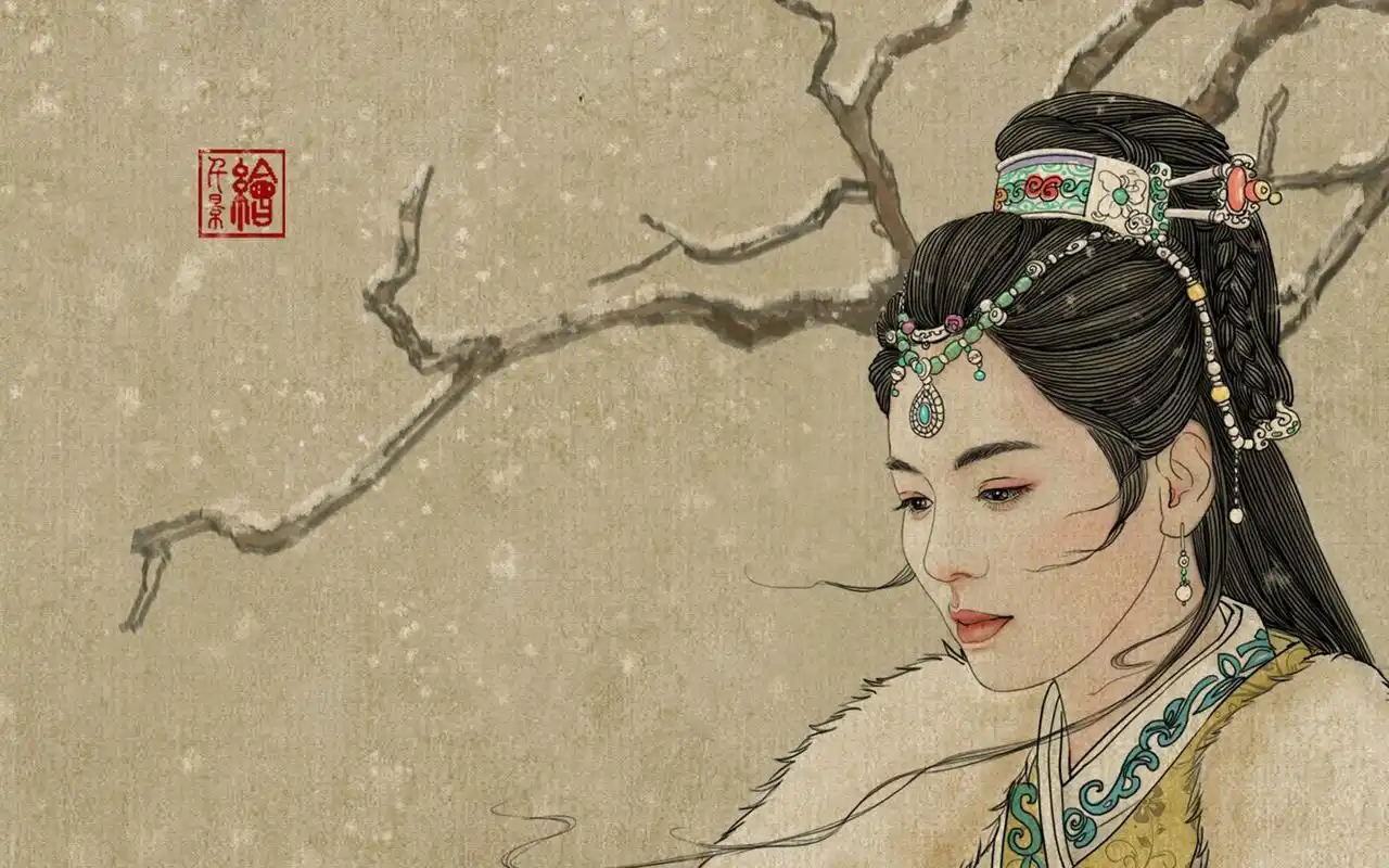 手绘琅琊榜主演古风高清桌面壁纸