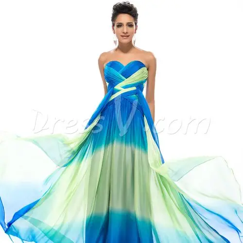 designed independentl sweetheart pleats long prom dress