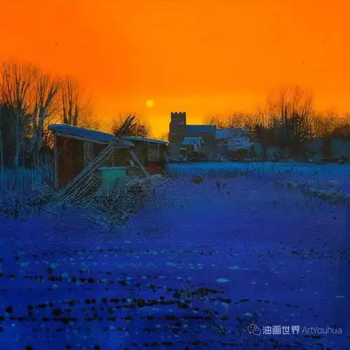 油画风景 美丽的场景 色彩搭配 梦境