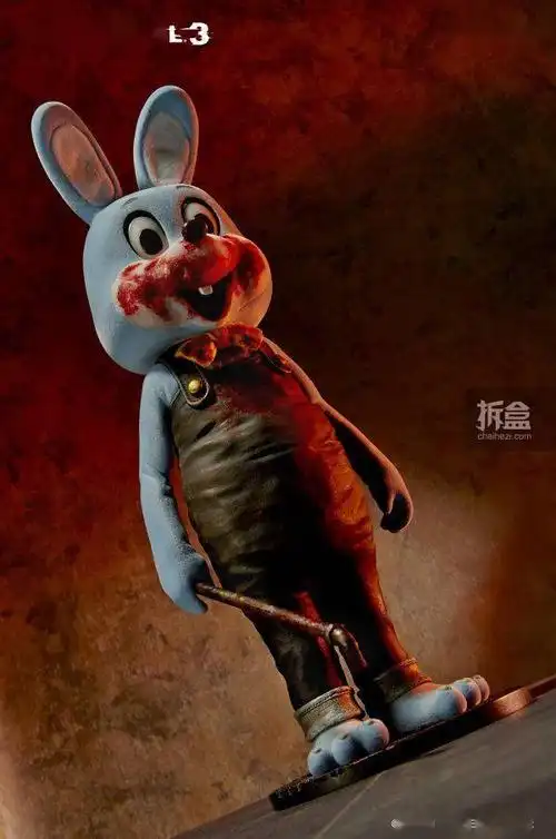 gecco 寂静岭3 罗比兔 恐怖兔子 1/6 蓝绿色手办静态雕像