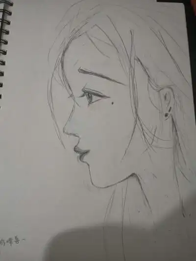 女生侧脸怎么画 - 堆糖,美图壁纸兴趣社区