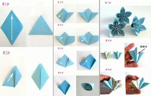 怎么折纸花,求图解