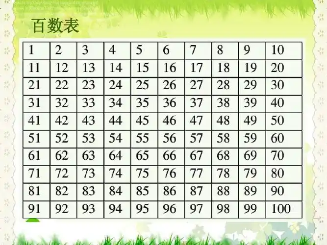 百数表