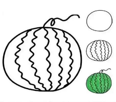 strong>幼儿 /strong>园2-3-4-5-6岁儿童简笔画水果蔬菜风景草莓水果