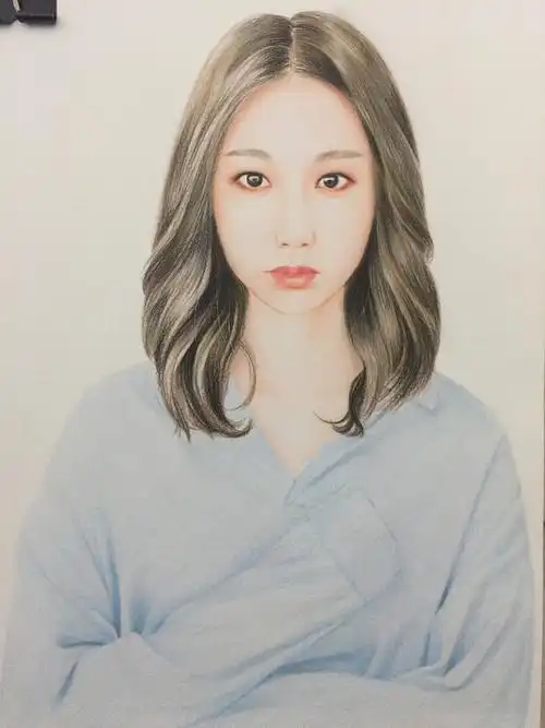 彩铅人物肖像