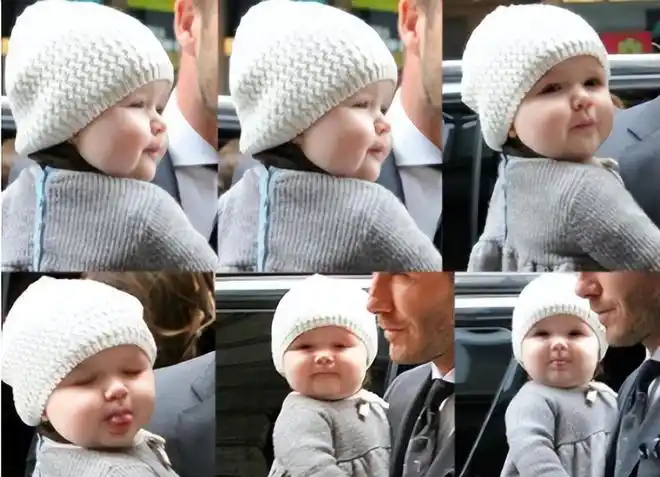 呆萌小公主贝小七天生神颜各种表情包萌翻全世界