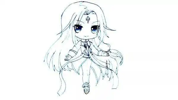 斗罗大陆简笔画人物唐三