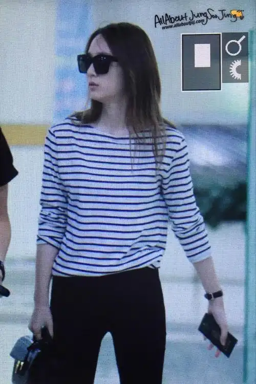 郑秀晶 krystal 机场 街拍