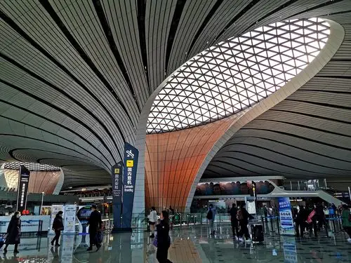 北京大兴国际机场航站楼一瞥