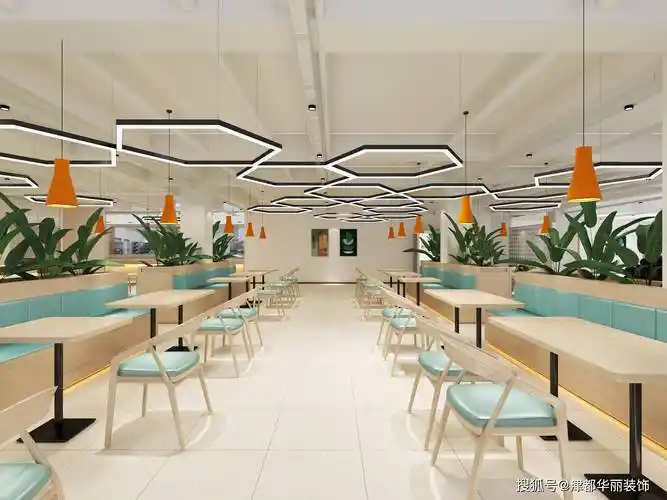 银川装修公司津都华丽银川城投职工餐厅设计装修方案