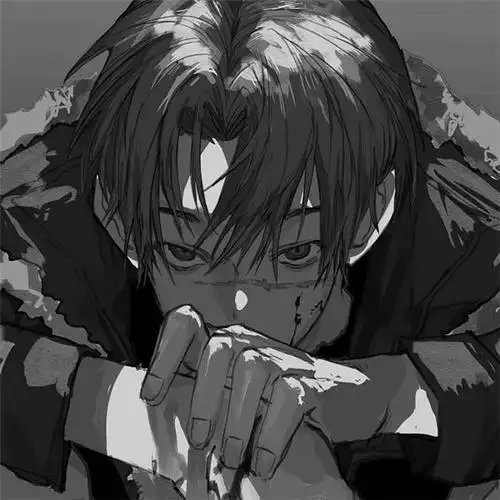 动漫男生高冷黑白头像78张_男生动漫头像_头像屋