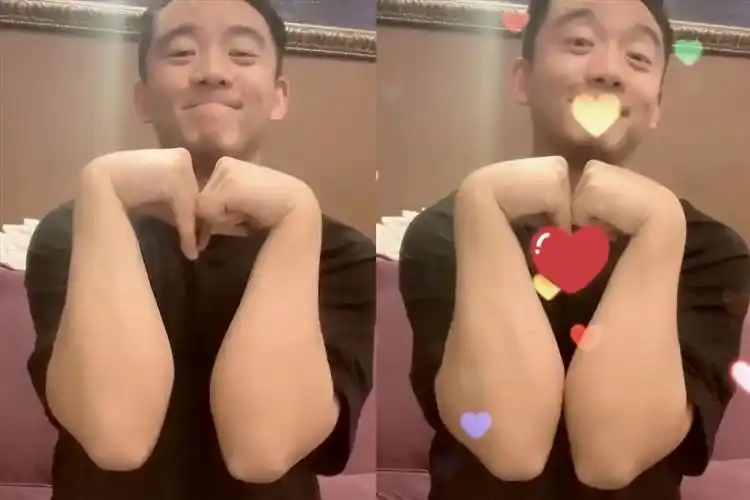 郑恺传授如何俘获女孩芳心上演直男式比心卖萌笑容眼神超温柔