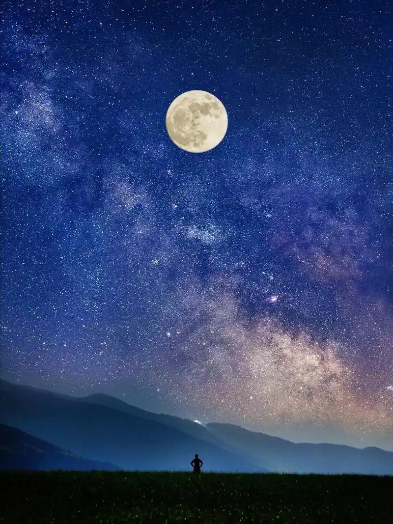 治愈系#星空壁纸集锦 图集,做#朋友圈背景图片 充满了#高级 - 抖音