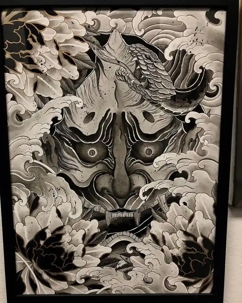 手稿分享 #般若#般若纹身手稿#作品分享 - 抖音