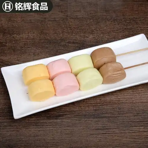 301200彩色串烧油炸半成品烧烤馒头