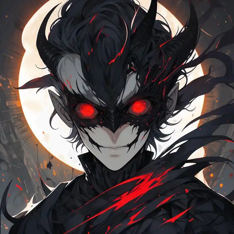 😈暗黑系恶魔头像🔥 探索黑暗中的神秘力量,一组哥特风的恶魔头像