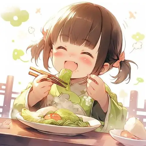 新年美食吃货ai插画