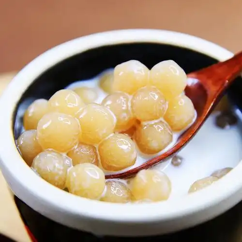 星芋黑珍珠粉圆速煮奶茶脏脏茶甜品波霸珍珠黑糖琥珀荔枝味500克