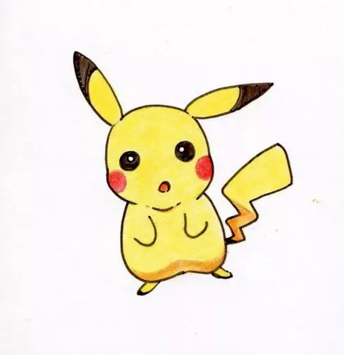 皮卡丘怎么画漂亮又简单画大眼睛画手臂画大腿画小腿