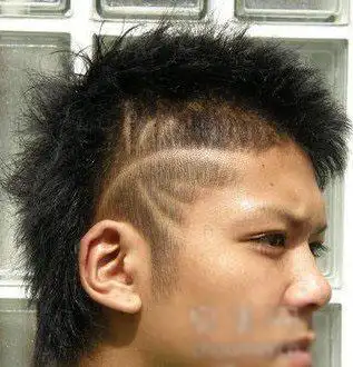 刀疤头怎么弄男生另类刀疤头发型设计图片