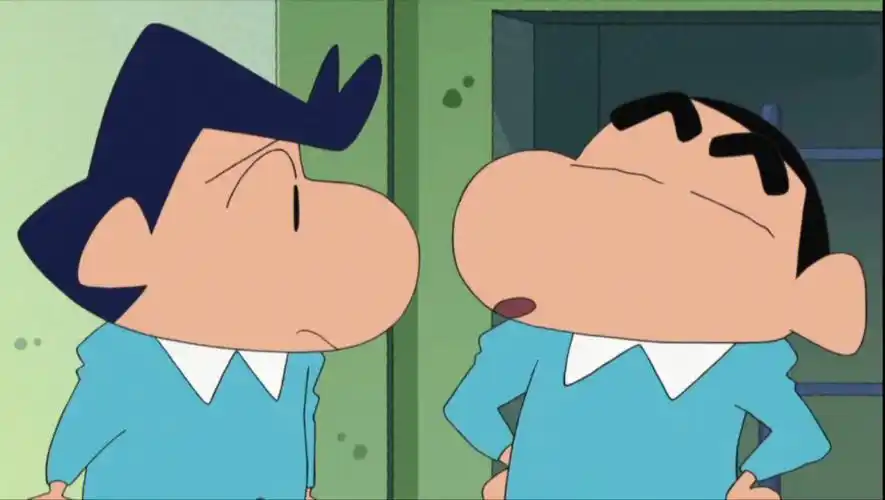 蜡笔小新与风间彻双胞胎合照真的磕了06