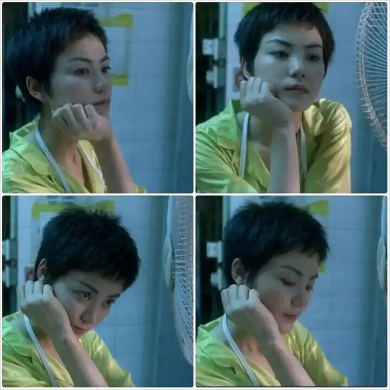 终于拥有了|重庆森林|王菲发型 每到夏天就想剪很短很短的短发 希望