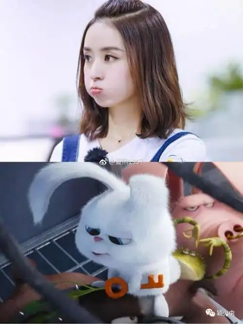 颖宝和这只小兔子怎么可以这么萌啊