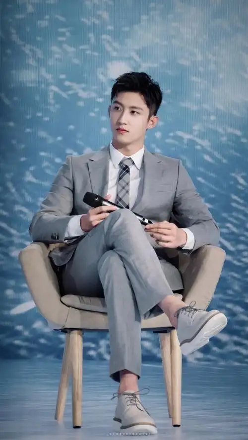 黄景瑜早期模特照