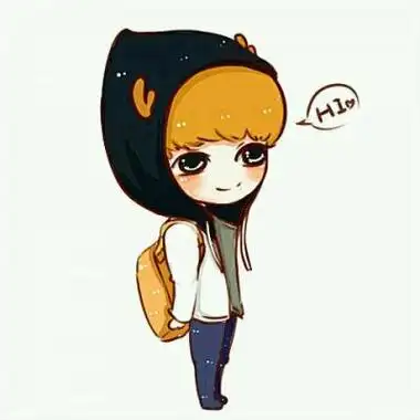 q版鹿晗卡通动漫头像