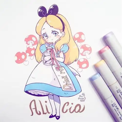 马克笔q版人物素材大全超可爱的q版动漫人物