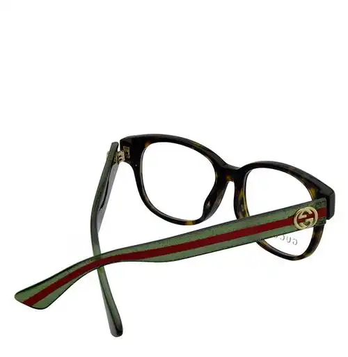 gucci/古驰 女士时尚板材镜框gg互扣装饰平光镜近视眼镜 gg0040oa多色