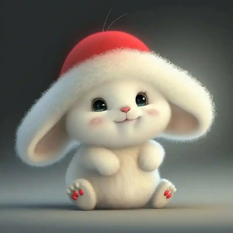 萌萌哒!兔年新年头像,把超级喜庆可爱的小兔子带回家吧!