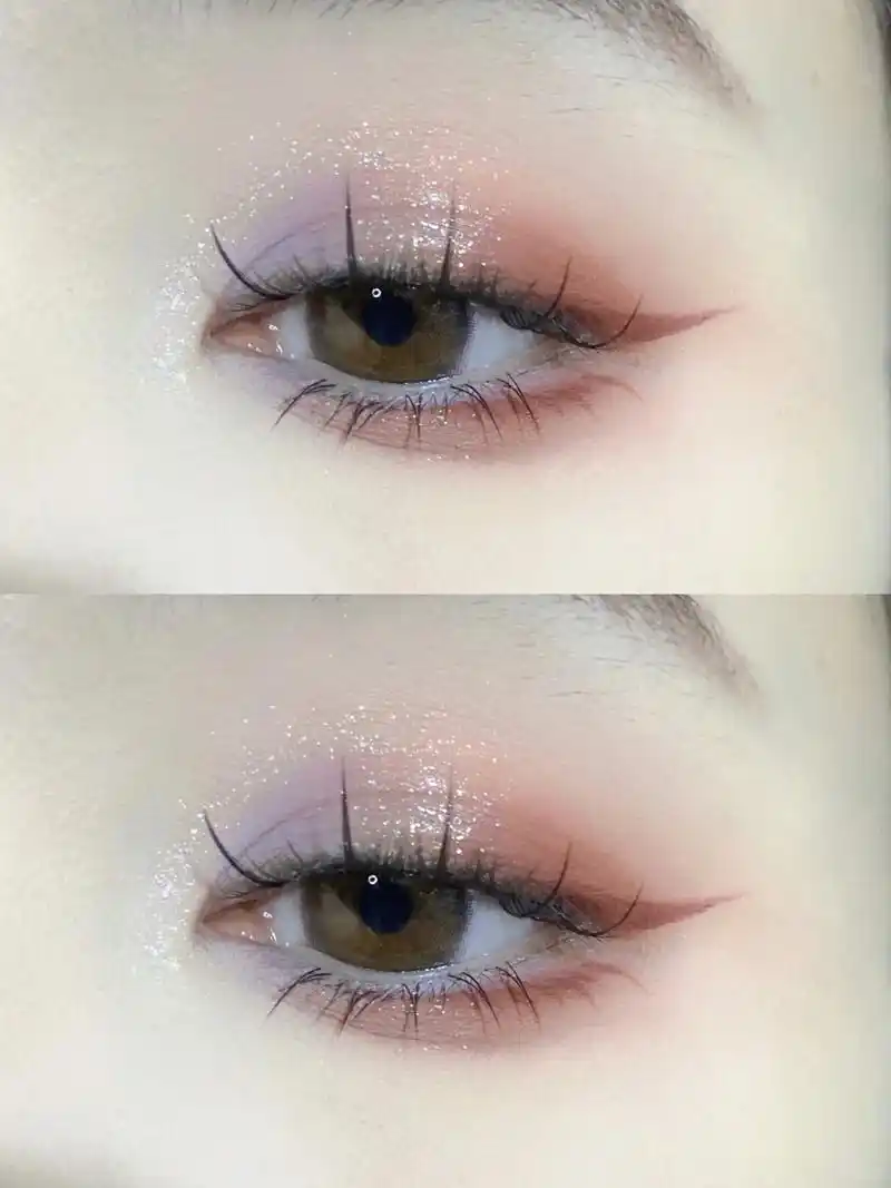 乌托邦眼影油画配色紫7015红棕渐变眼妆 今天是个油画感觉的配色