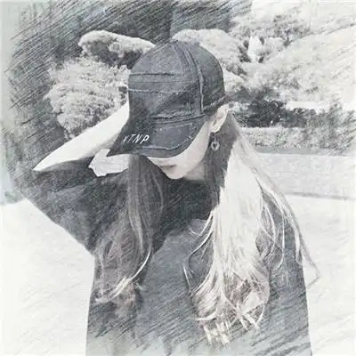 qq素描头像女生唯美伤感非主流 唯美好看的女生素描头像